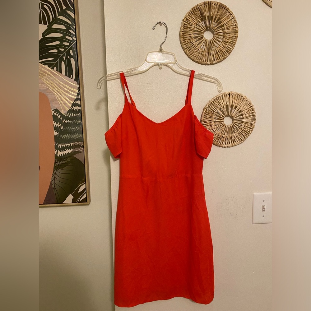 Coral/orange dress